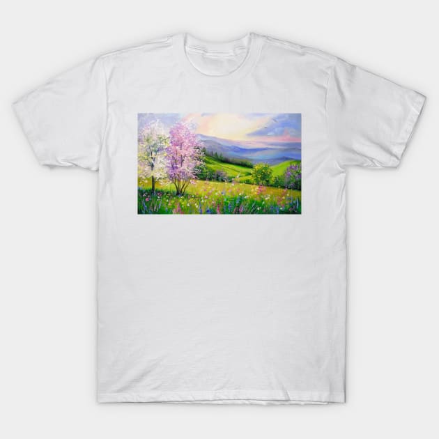 Spring in the mountains T-Shirt by OLHADARCHUKART